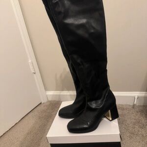 Alfani Elegant Black Over the Knee Boots